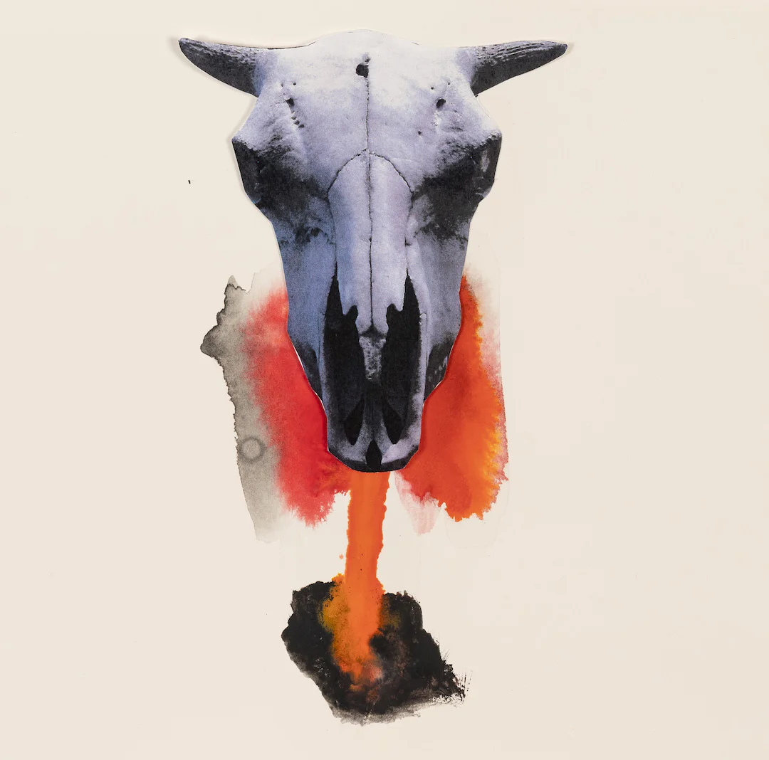 Maria Thurn und Taxis In Memory of O’Keeffe, 2019 collages and watercolour on paper 20 x 20 cm Maria Thurn und Taxis In Memory of O’Keeffe, 2019 collages and watercolour on paper 20 x 20 cm