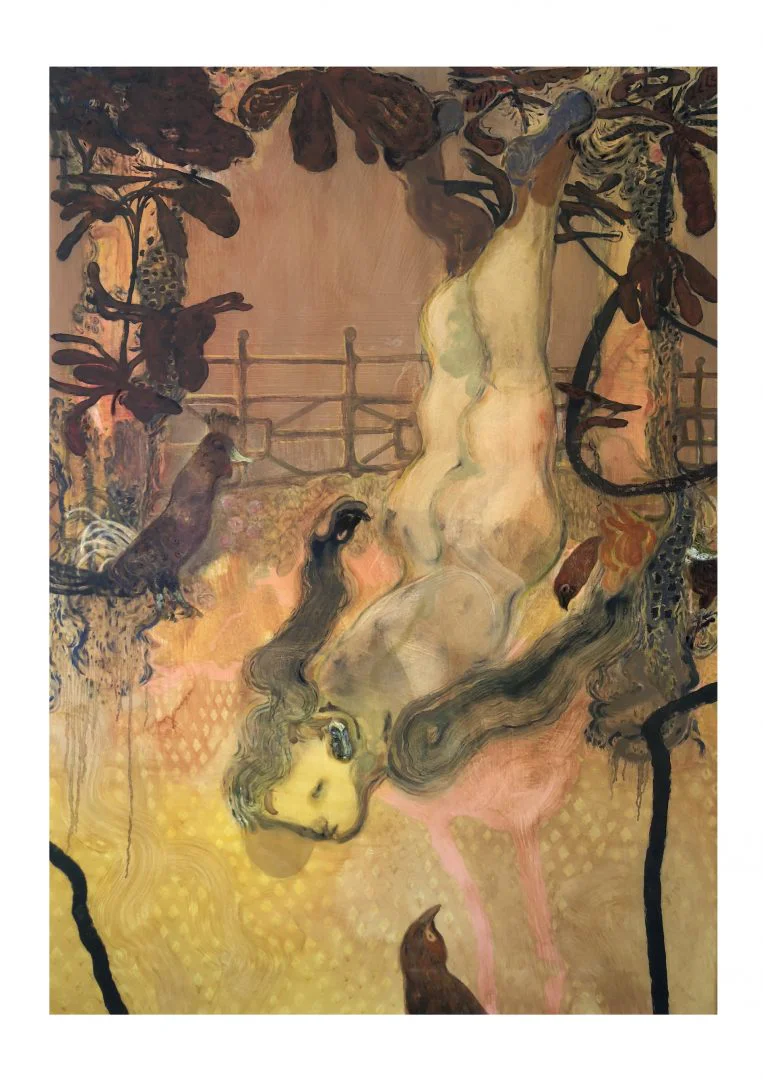 Guglielmo Castelli 5 Guglielmo Castelli, Che per fredda stagione foglia non perde, 2019, Mix technique on canvas 140 x 100 cm