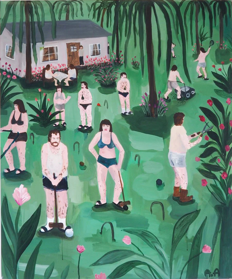 Audun Alvestad, The End of a Perfect Day 2019 Acrylic on Canvas 120 x 100 cm