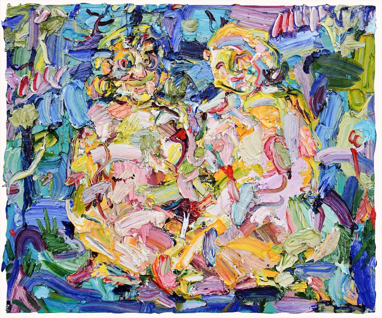 Vanessa Prager, "Chameleon" 2019, oil on panel 50 x 60 cm