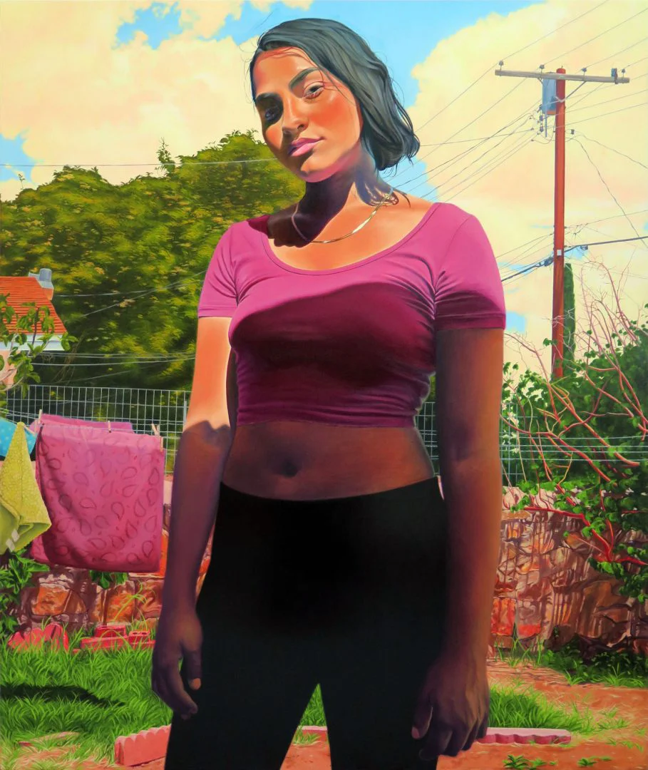 Marianna Olague, Maya, 2019, Oil on canvas, 72 x 60 in