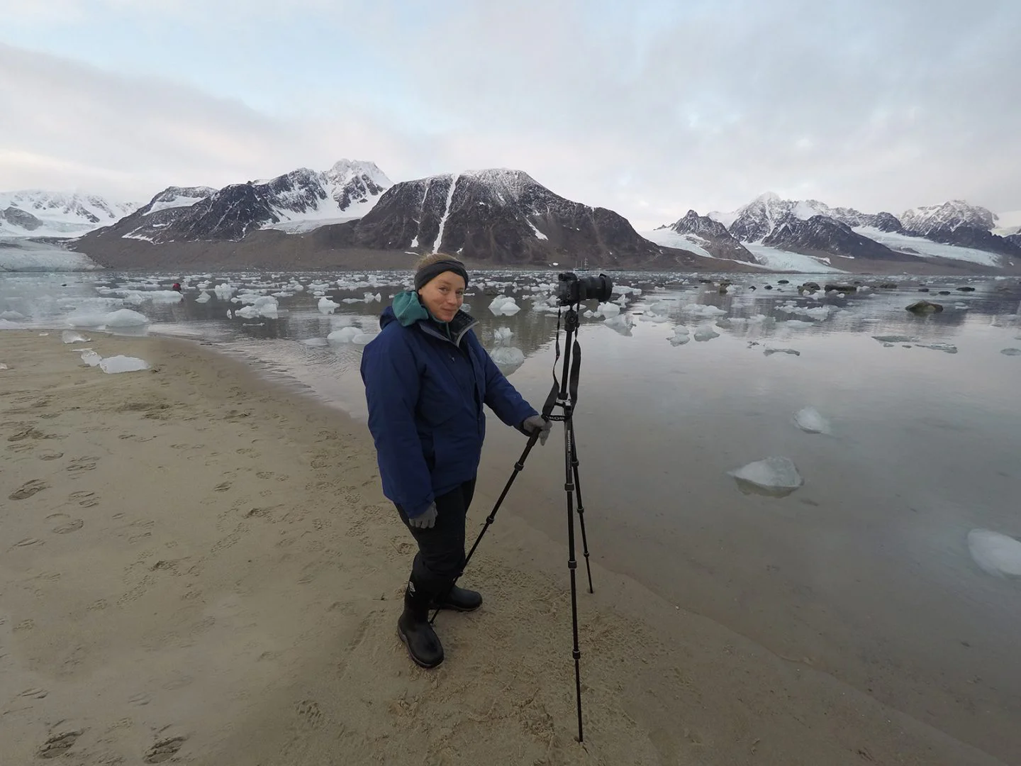 Stephanie Imbeau at the Arctic Circle Residency, 2019