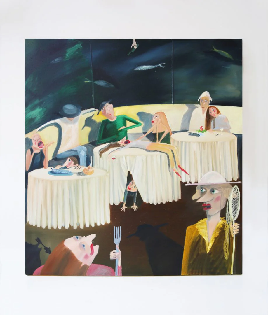 Mary Stephenson 9 Mary Stephenson, White Linen, 2019, Oil on canvas