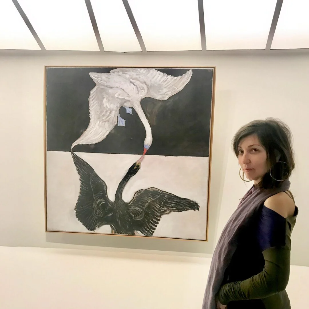 MONET CLARK 3 Monet Clark at the Hilma af Klint Guggenheim Museum exhibition, 2019