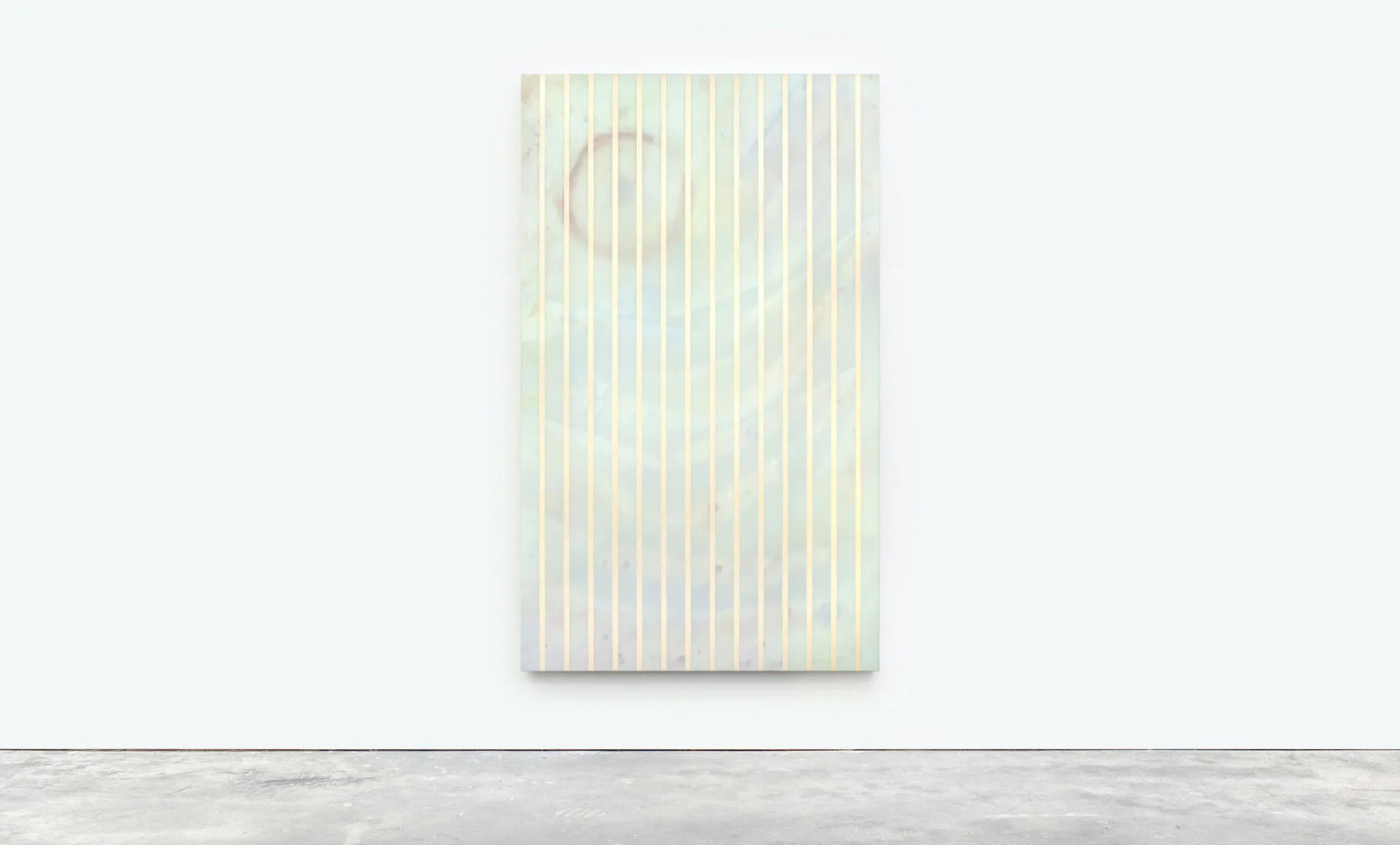 Martine Poppe, 2020 Breath, 200 x 120 cm, oil on polyester restoration fabric and textiles