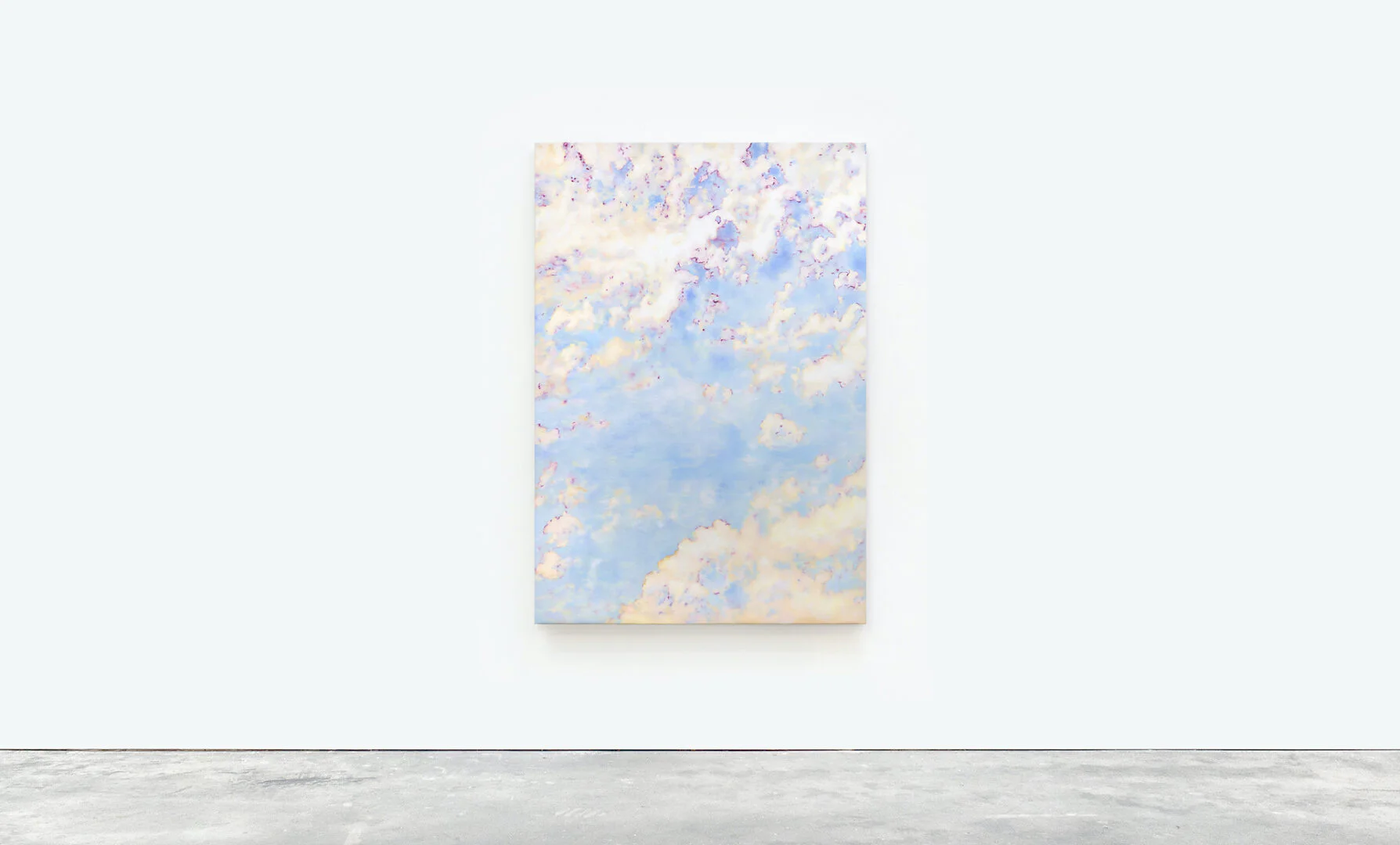Martine Poppe: 2022 I can finally see the stars, 160 x 110 cm, oil on polyester restoration fabric || 2022, Everything good process shot || 2022, Soft lips, baby wipes, permanent marker, paper and epoxy, 50 x 50 x 45 cm