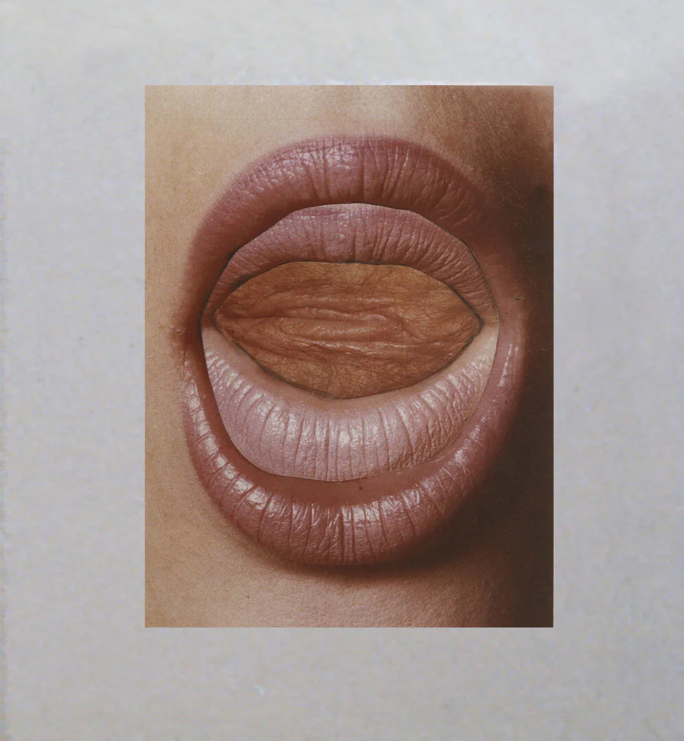 Penny Slinger, Read My Lips Photo collage, Roland Penrose collection 1973