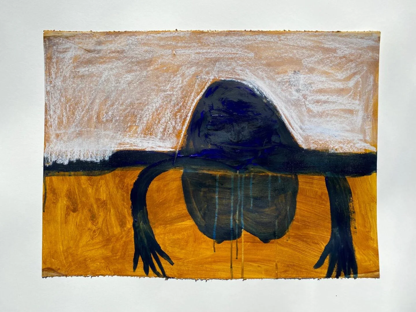 ‘Mother’ 19in x 22in walnut ink, gauche and chalk on paper 2022