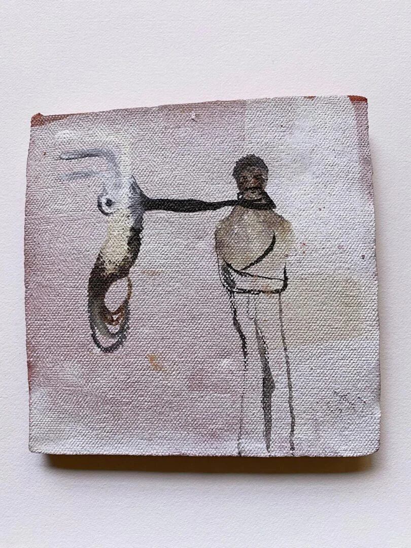 ‘Untitled’ 5in x 6.5in ink on clay 2008